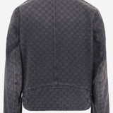GIACCA CON ZIP IN DENIM DI COTONE GG JACQUARD 875566 XDDGU1401 GUCCI 