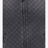 GIACCA CON ZIP IN DENIM DI COTONE GG JACQUARD 875566 XDDGU1401 GUCCI 
