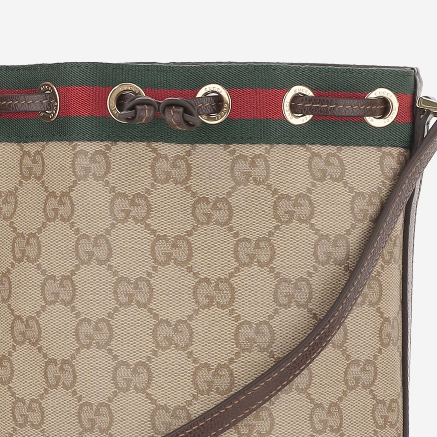 MINI BORSA A SECCHIELLO CON NASTRO WEB 876060 FAF8R8547 GUCCI 