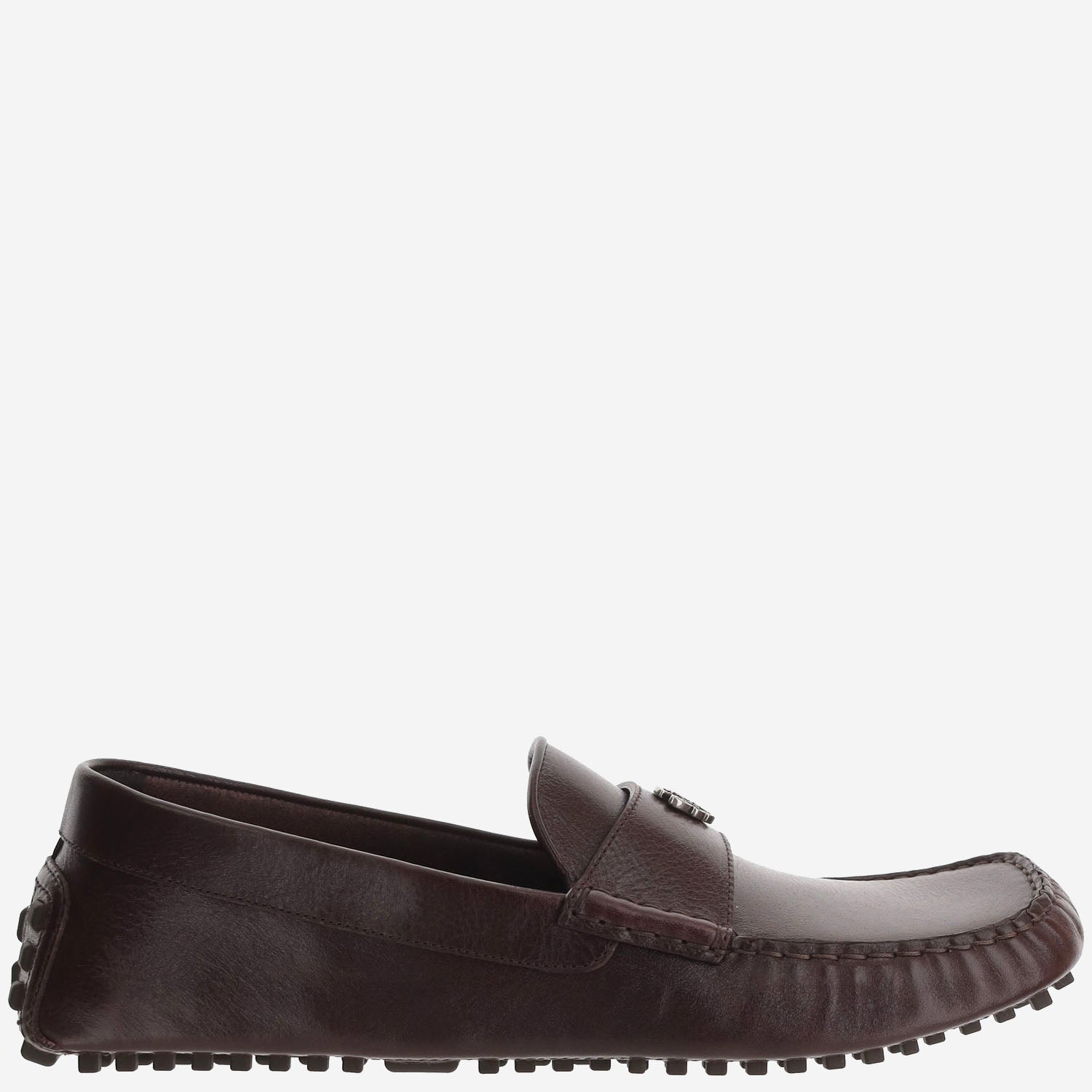 MOCASSINI IN PELLE CON LOGO 876323 AAGG12117 GUCCI 