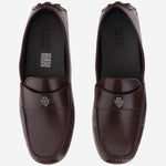 MOCASSINI IN PELLE CON LOGO 876323 AAGG12117 GUCCI 