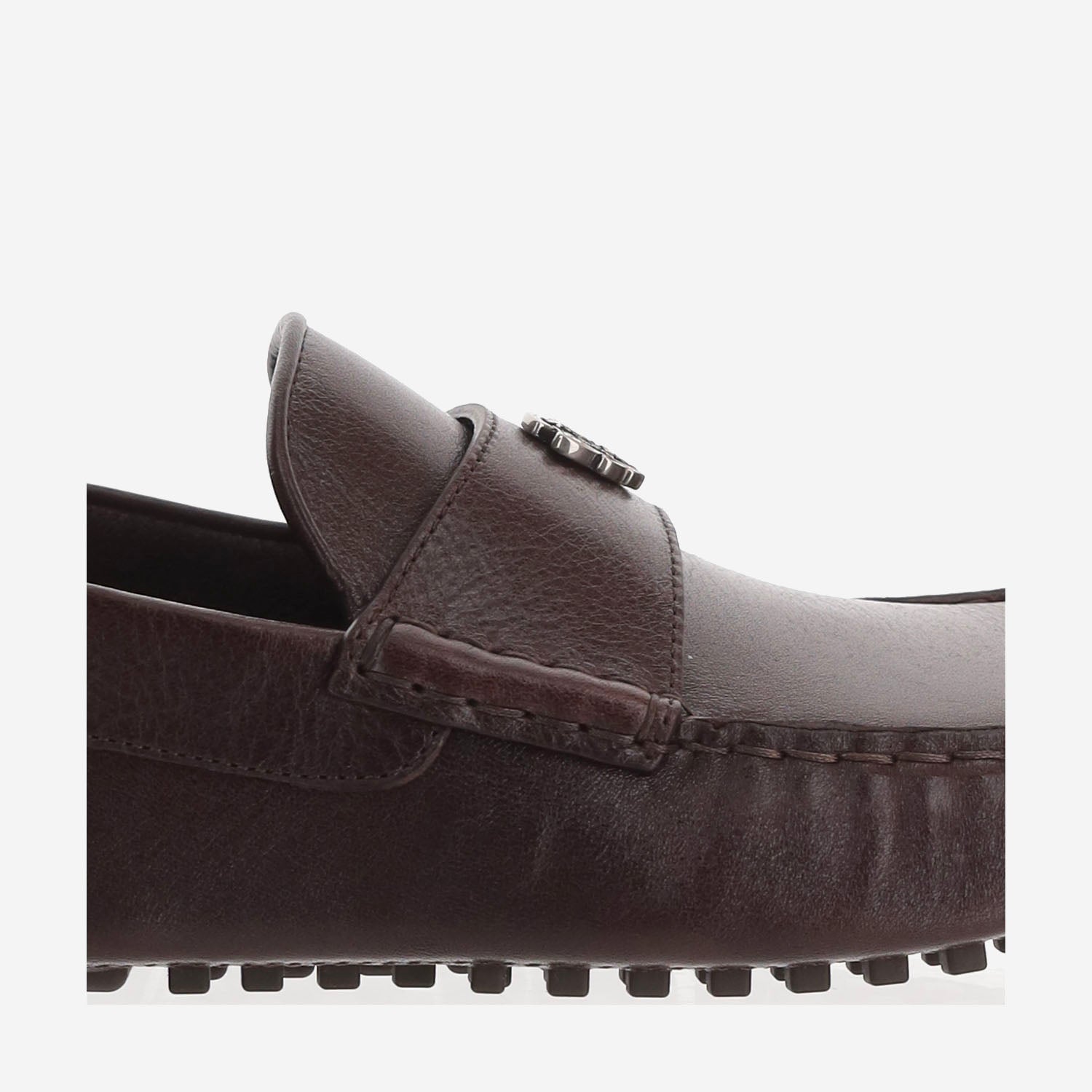 MOCASSINI IN PELLE CON LOGO 876323 AAGG12117 GUCCI 