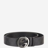CINTURA REVERSIBILE CON FIBBIA INCROCIO GG 876356 AAGRL1000 GUCCI 