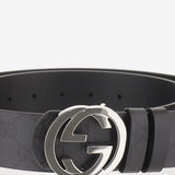 CINTURA REVERSIBILE CON FIBBIA INCROCIO GG 876356 AAGRL1000 GUCCI 