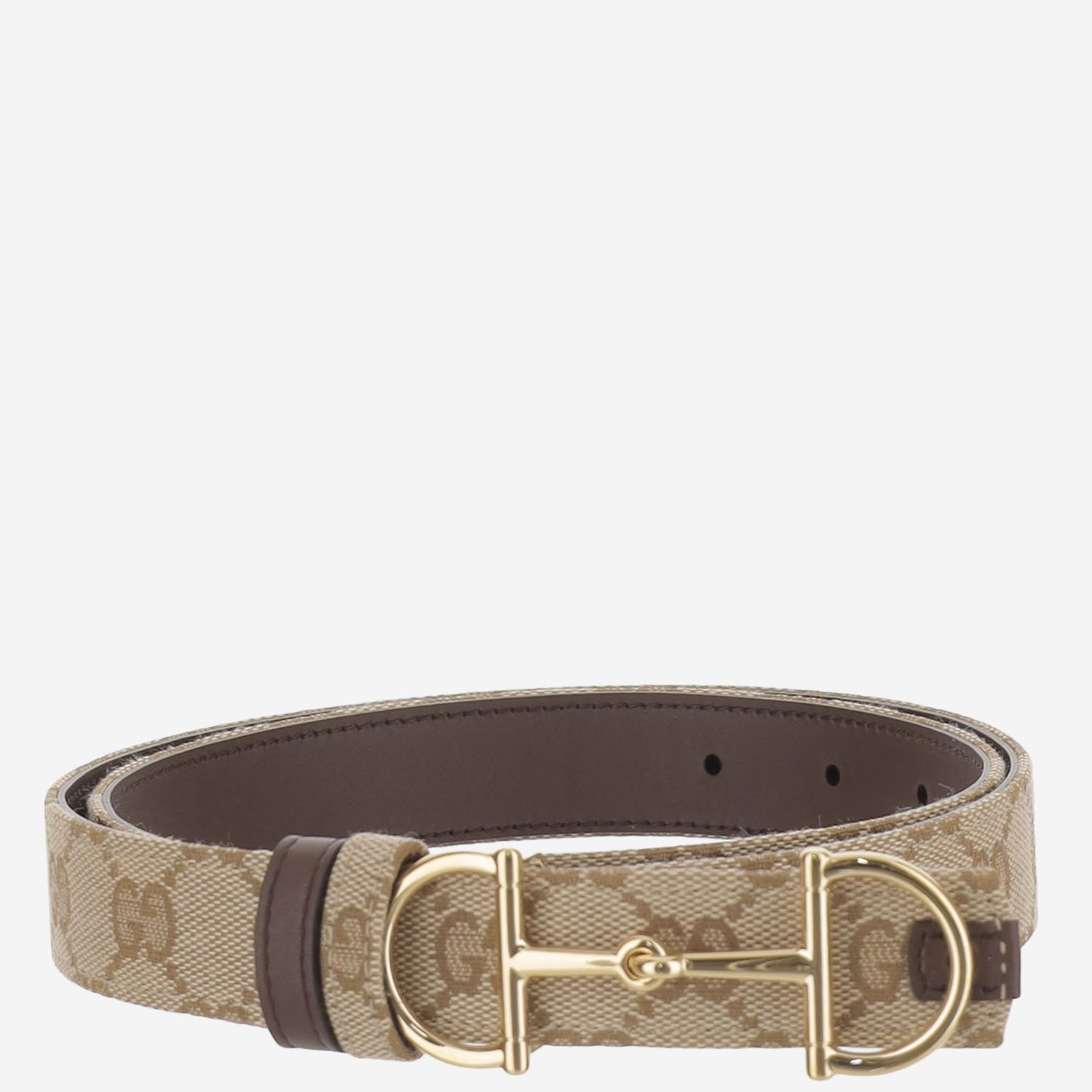 CINTURA REVERSIBILE CON FIBBIA MORSETTO<BR/><BR/><BR/> A001V4 FAF7J9651 GUCCI 