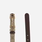 CINTURA REVERSIBILE CON FIBBIA MORSETTO<BR/><BR/><BR/> A001V4 FAF7J9651 GUCCI 