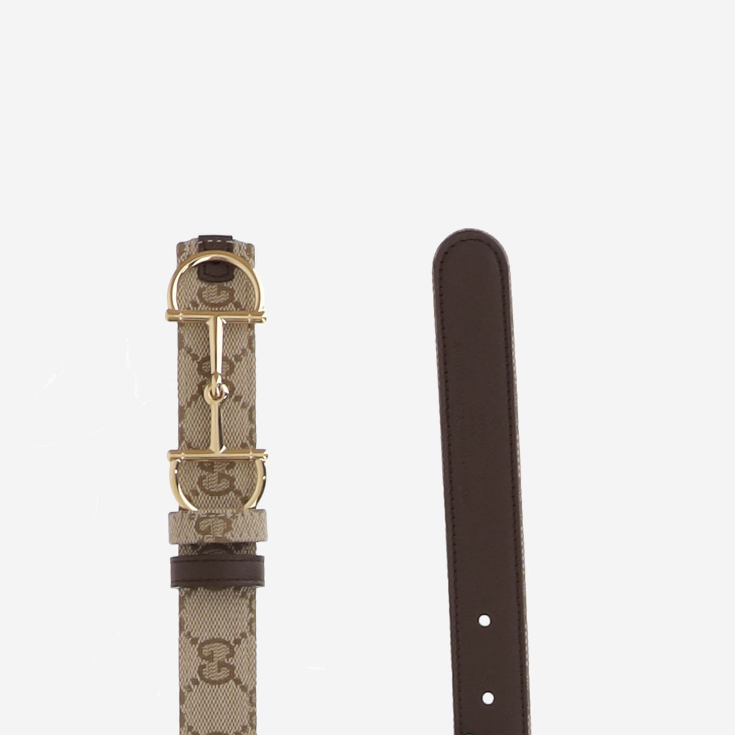 CINTURA REVERSIBILE CON FIBBIA MORSETTO<BR/><BR/><BR/> A001V4 FAF7J9651 GUCCI 