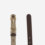 CINTURA REVERSIBILE CON FIBBIA MORSETTO<BR/><BR/><BR/> A001V4 FAF7J9651 GUCCI 