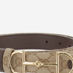 CINTURA REVERSIBILE CON FIBBIA MORSETTO<BR/><BR/><BR/> A001V4 FAF7J9651 GUCCI 