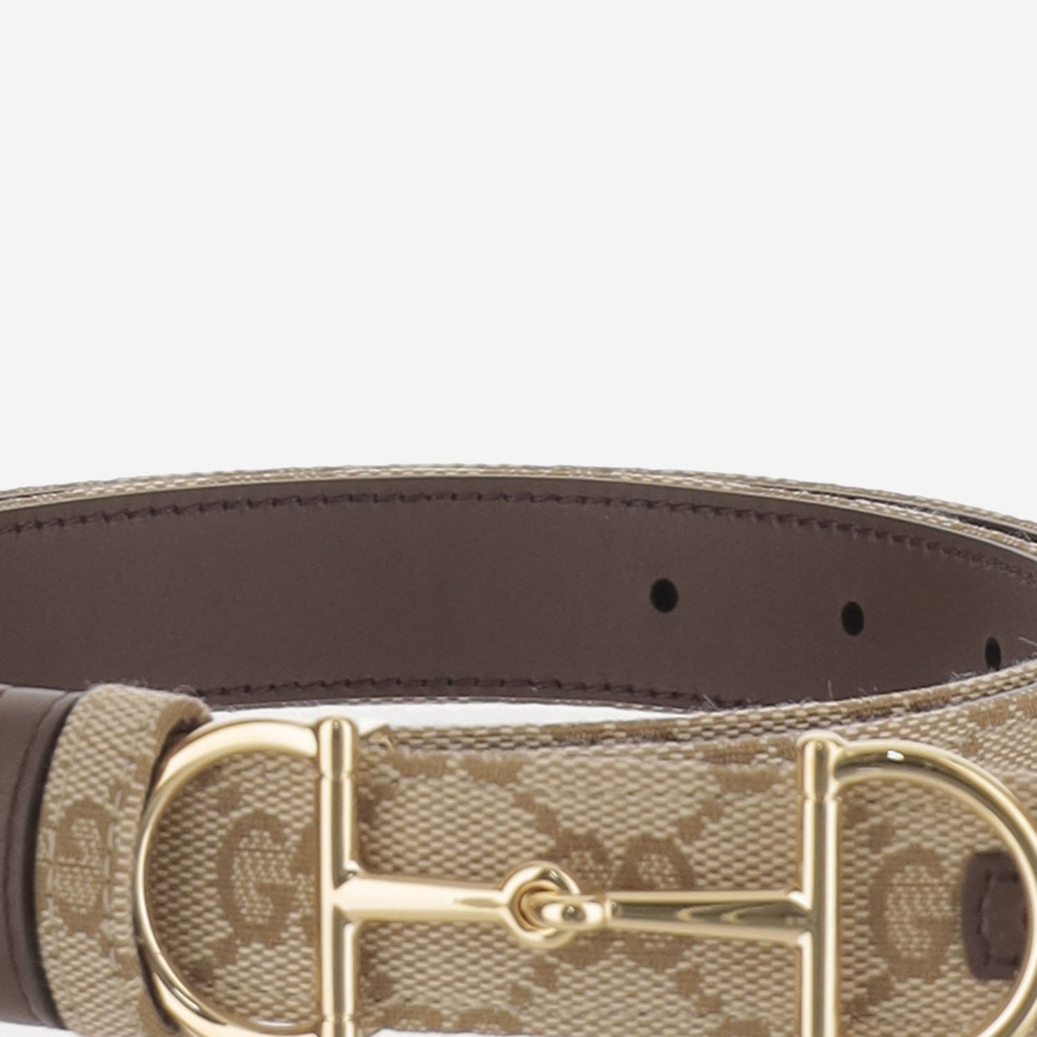 CINTURA REVERSIBILE CON FIBBIA MORSETTO<BR/><BR/><BR/> A001V4 FAF7J9651 GUCCI 