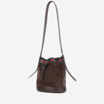 BORSA A SECCHIELLO IN PELLE SCAMOSCIATA A002GW AAHBL2147 GUCCI 