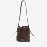 BORSA A SECCHIELLO IN PELLE SCAMOSCIATA A002GW AAHBL2147 GUCCI 