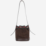 BORSA A SECCHIELLO IN PELLE SCAMOSCIATA A002GW AAHBL2147 GUCCI 