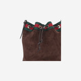 BORSA A SECCHIELLO IN PELLE SCAMOSCIATA A002GW AAHBL2147 GUCCI 