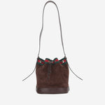 BORSA A SECCHIELLO IN PELLE SCAMOSCIATA A002GW AAHBL2147 GUCCI 
