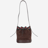 BORSA A SECCHIELLO IN PELLE SCAMOSCIATA A002GW AAHBL2147 GUCCI 
