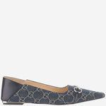 BALLERINE VITTORIA IN DENIM DI COTONE GG A0034P FAF954741 GUCCI 
