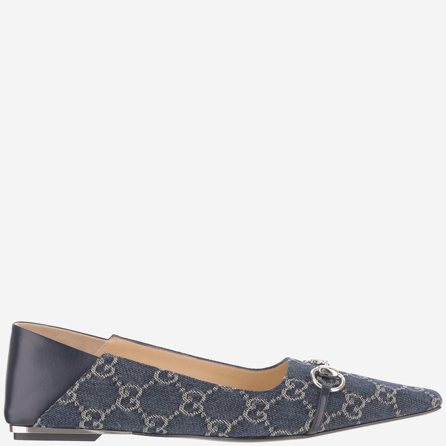 BALLERINE VITTORIA IN DENIM DI COTONE GG A0034P FAF954741 GUCCI 