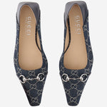 BALLERINE VITTORIA IN DENIM DI COTONE GG A0034P FAF954741 GUCCI 