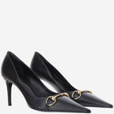 Décolleté in pelle con morsetto A0068H 0IC001000 GUCCI 