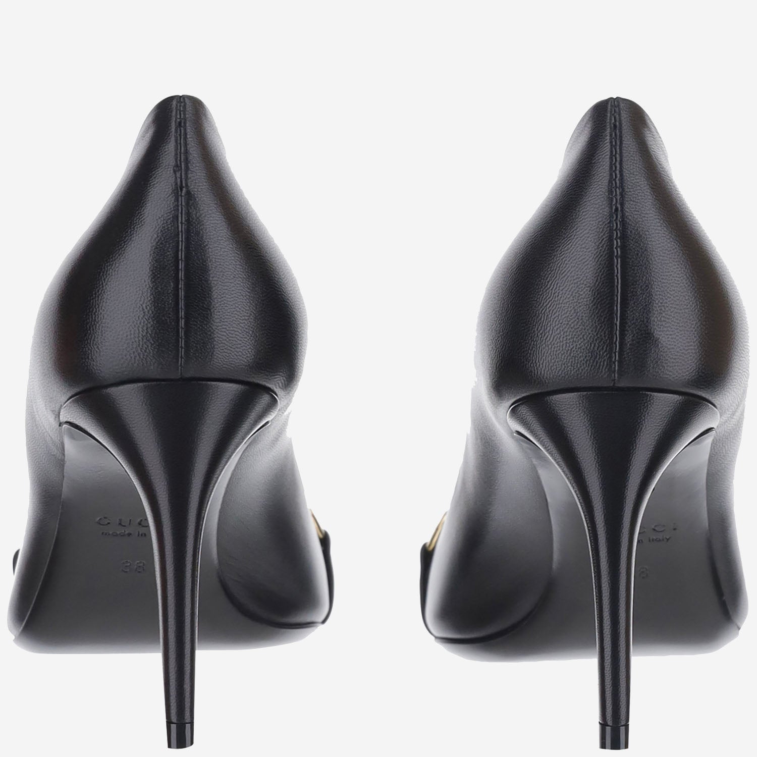 Décolleté in pelle con morsetto A0068H 0IC001000 GUCCI 