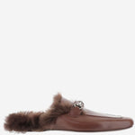 SLIPPER IN PELLE CON MORSETTO A006AZ AAG9G2503 GUCCI 