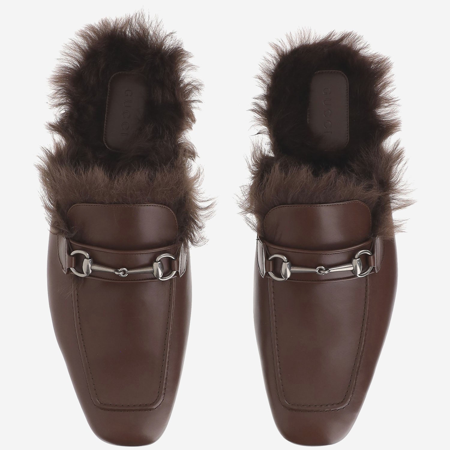 SLIPPER IN PELLE CON MORSETTO A006AZ AAG9G2503 GUCCI 