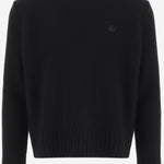 MAGLIONE IN LANA E CASHMERE CON LOGO A006B0 XKFRI1043 GUCCI 
