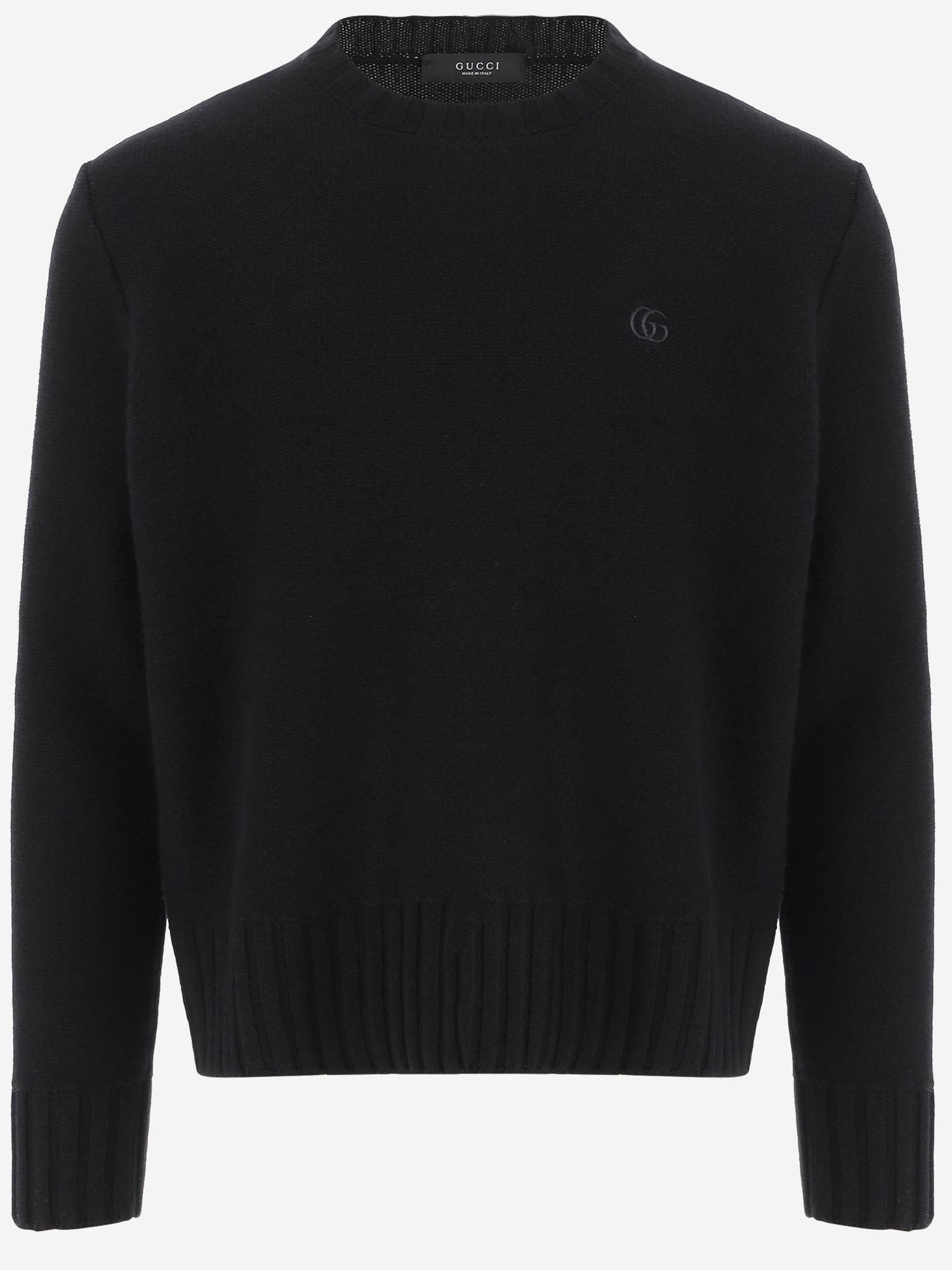 MAGLIONE IN LANA E CASHMERE CON LOGO A006B0 XKFRI1043 GUCCI 