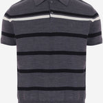 Polo a righe in misto lana A006CO XKFTA1052 GUCCI 