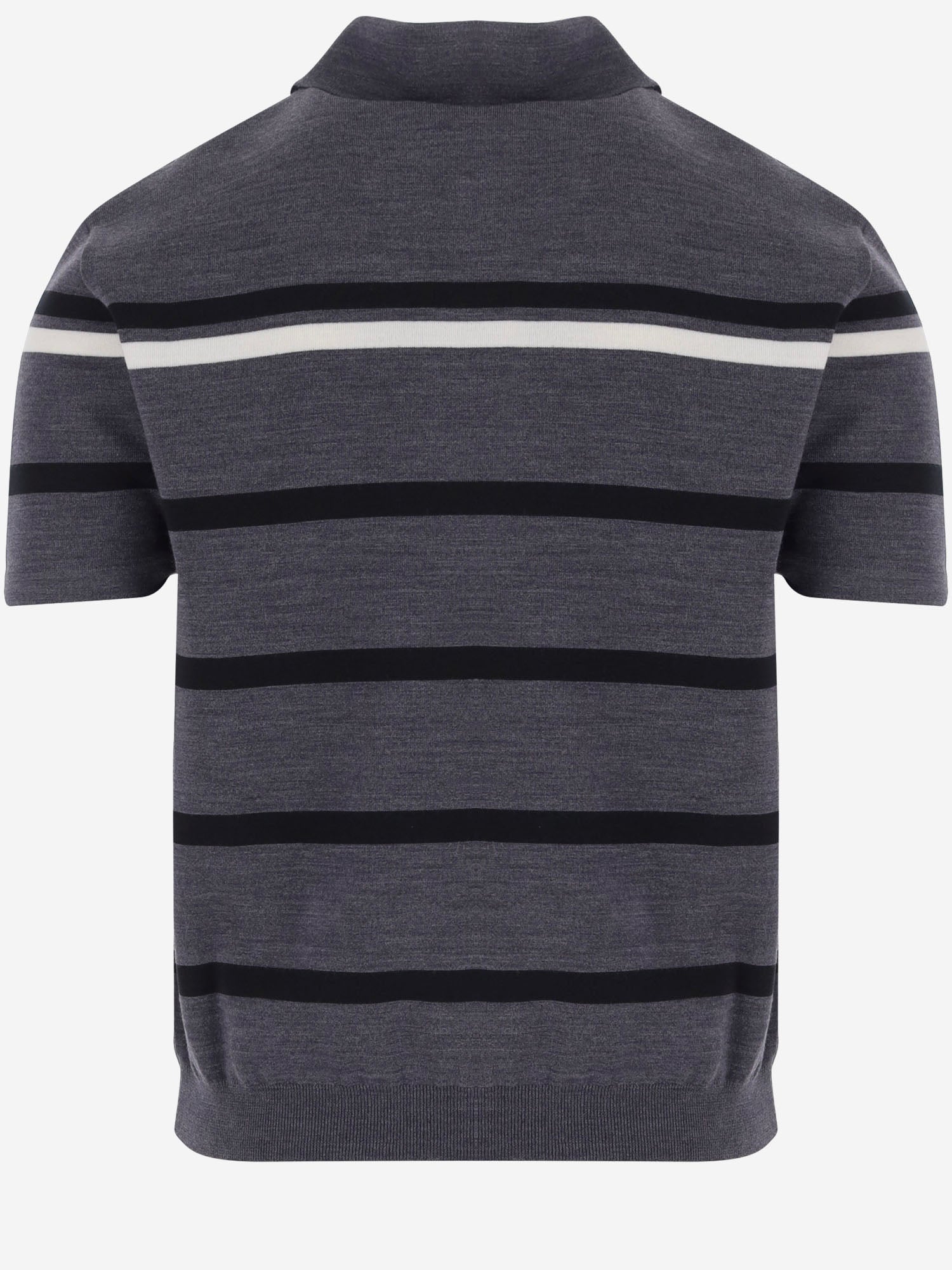 Polo a righe in misto lana A006CO XKFTA1052 GUCCI 