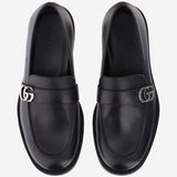 MOCASSINI IN PELLE CON LOGO A006HC BLM001000 GUCCI 