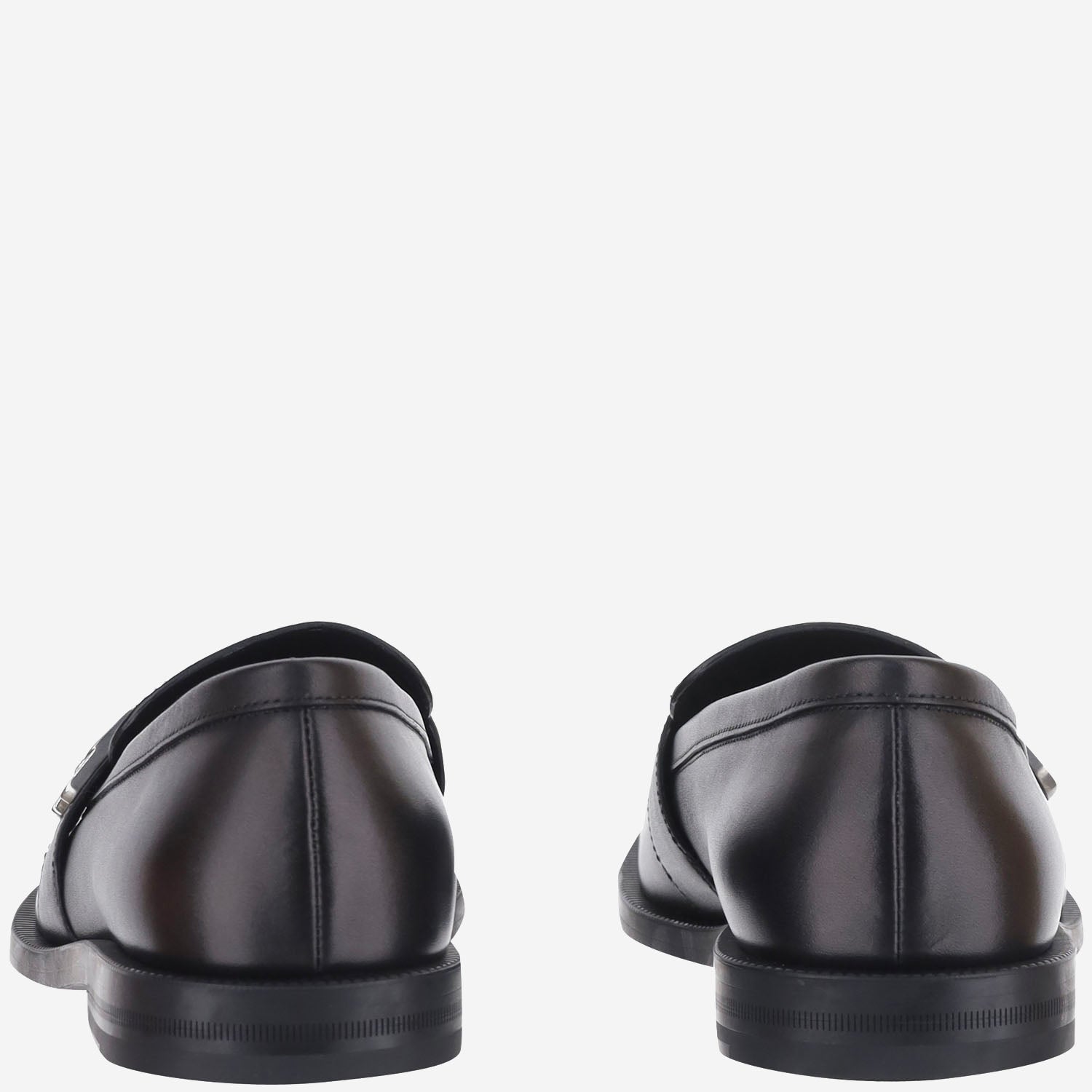 MOCASSINI IN PELLE CON LOGO A006HC BLM001000 GUCCI 