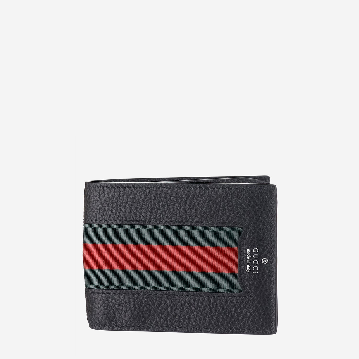 PORTAFOGLIO IN PELLE CON NASTRO WEB A0076O AAHAL1053 GUCCI 