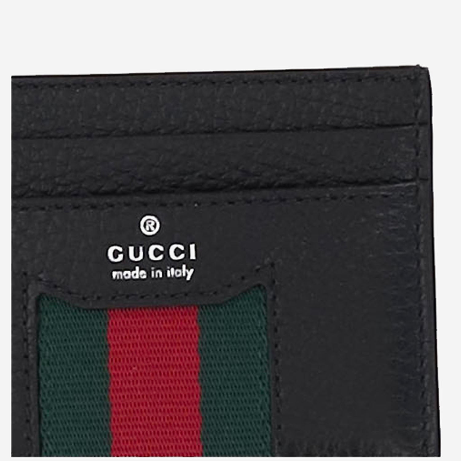 PORTACARTE IN PELLE CON LOGO A0076X AAHAL1053 GUCCI 