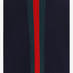 MAGLIONE IN LANA A COSTE CON NASTRO WEB A0078N XKFTC4728 GUCCI 