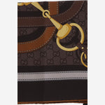 FOULARD IN TWILL DI SETA STAMAPATA A007EA 3G0012100 GUCCI 