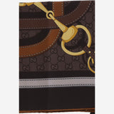 FOULARD IN TWILL DI SETA STAMAPATA A007EA 3G0012100 GUCCI 