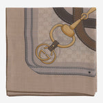 FOULARD GG IN TWILL DI SETA A007EB 3GARI9700 GUCCI 