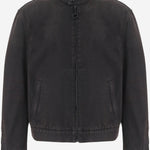 Giacca in denim di cotone e viscosa con Morsetto A007GF XDDHM2028 GUCCI 