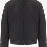 Giacca in denim di cotone e viscosa con Morsetto A007GF XDDHM2028 GUCCI 