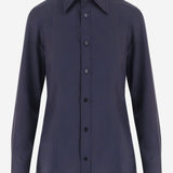 CAMICIA IN POPELINE DI SETA A007YM ZAVRW4440 GUCCI 