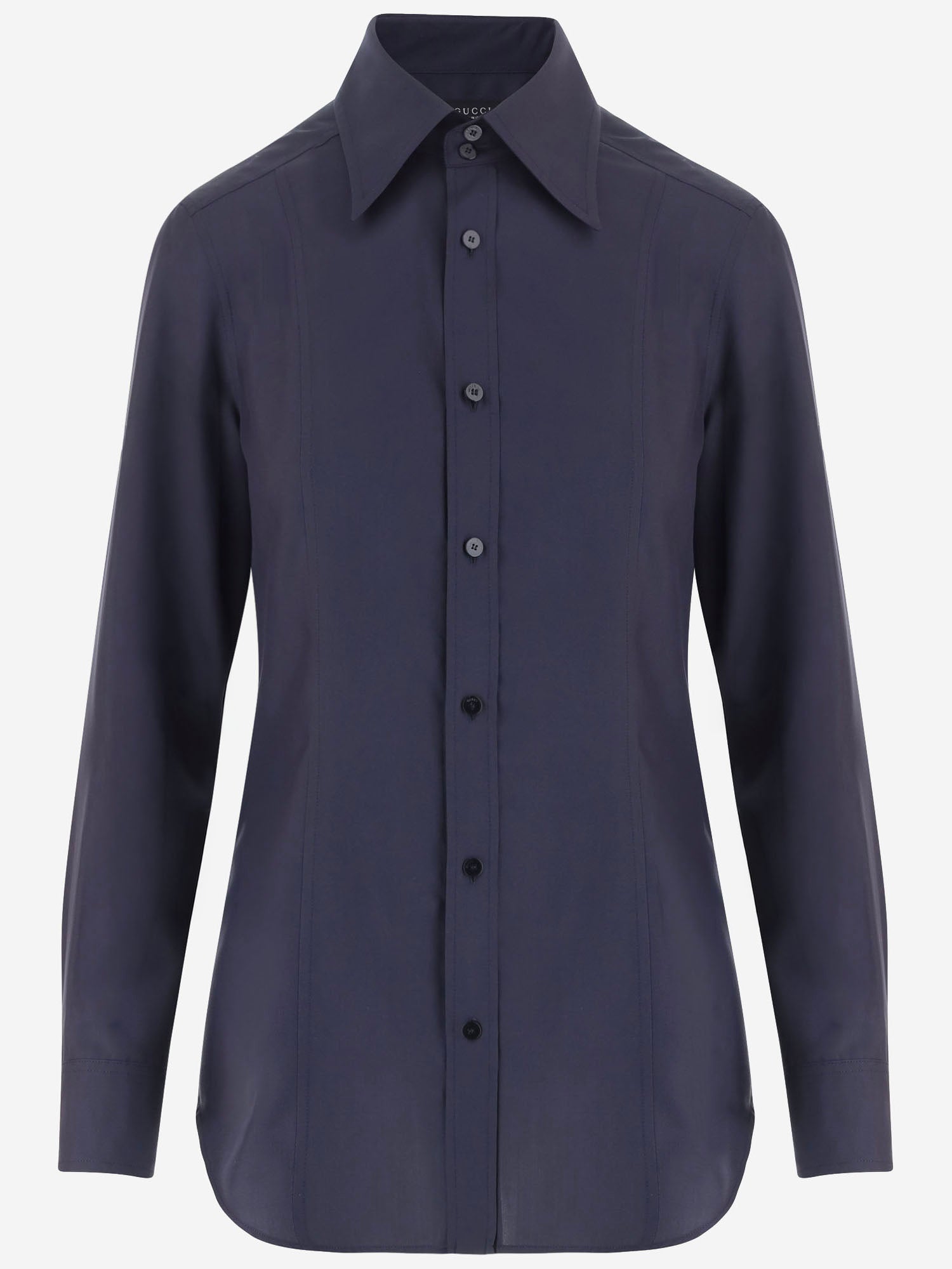 CAMICIA IN POPELINE DI SETA A007YM ZAVRW4440 GUCCI 