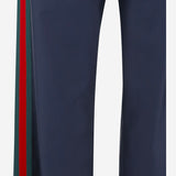 PANTALONI IN POPELINE DI SETA TECNICA CON NASTRO WEB A008E4 ZAVQF4294 GUCCI 