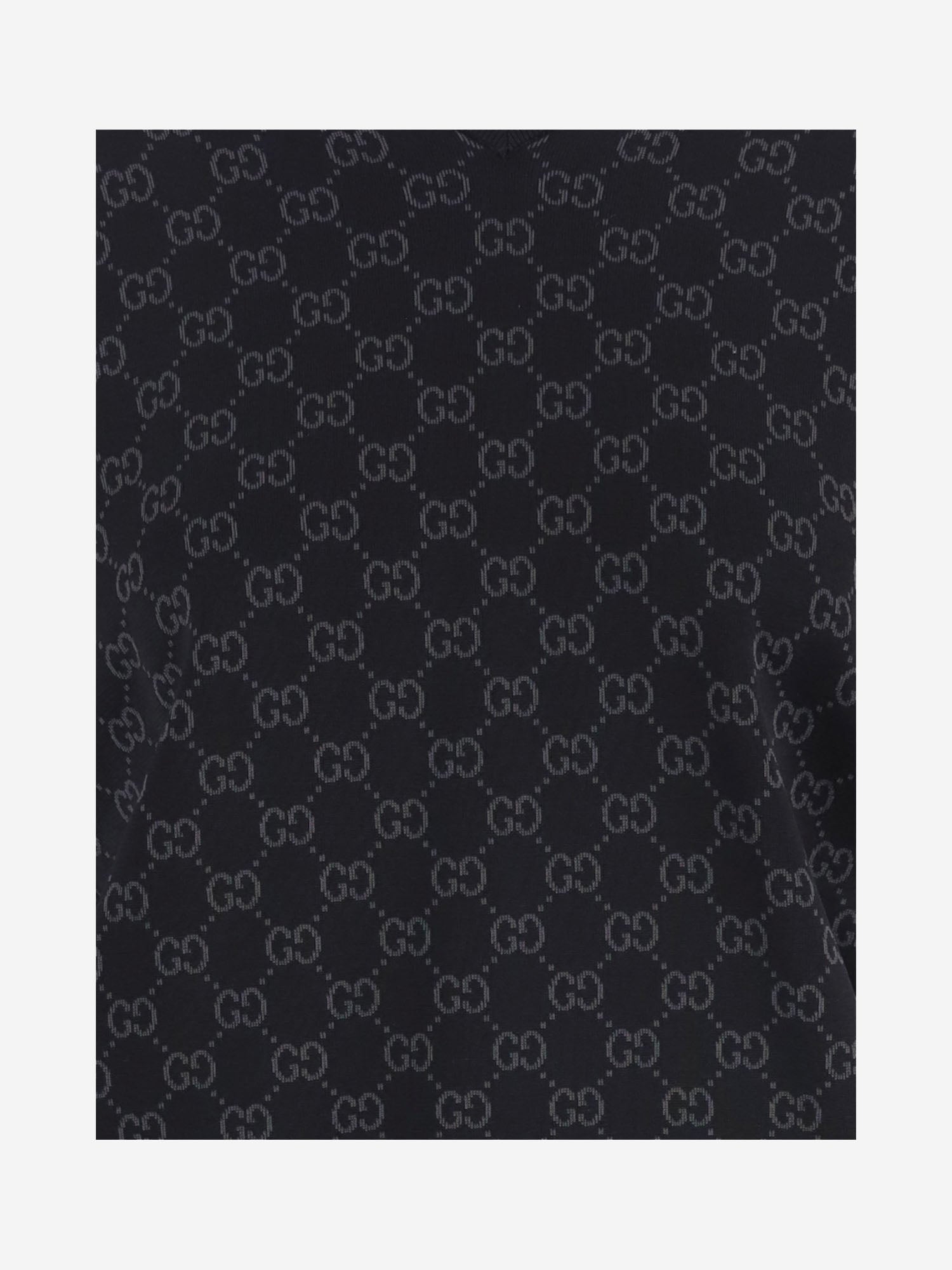 MAGLIA IN MISTO VISCOSA CON GG A0094W XKFTU1068 GUCCI 