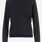 MAGLIA IN MISTO VISCOSA CON GG A0094W XKFTU1068 GUCCI 