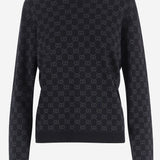 MAGLIA IN MISTO VISCOSA CON GG A0094W XKFTU1068 GUCCI 