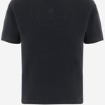 T-shirt in jersey di cotone stretch con logo A009A5 XJH6N1152 GUCCI 