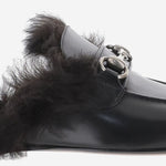 SLIPPER IN PELLE CON MORSETTO A009Z7 AAG9B1000 GUCCI 