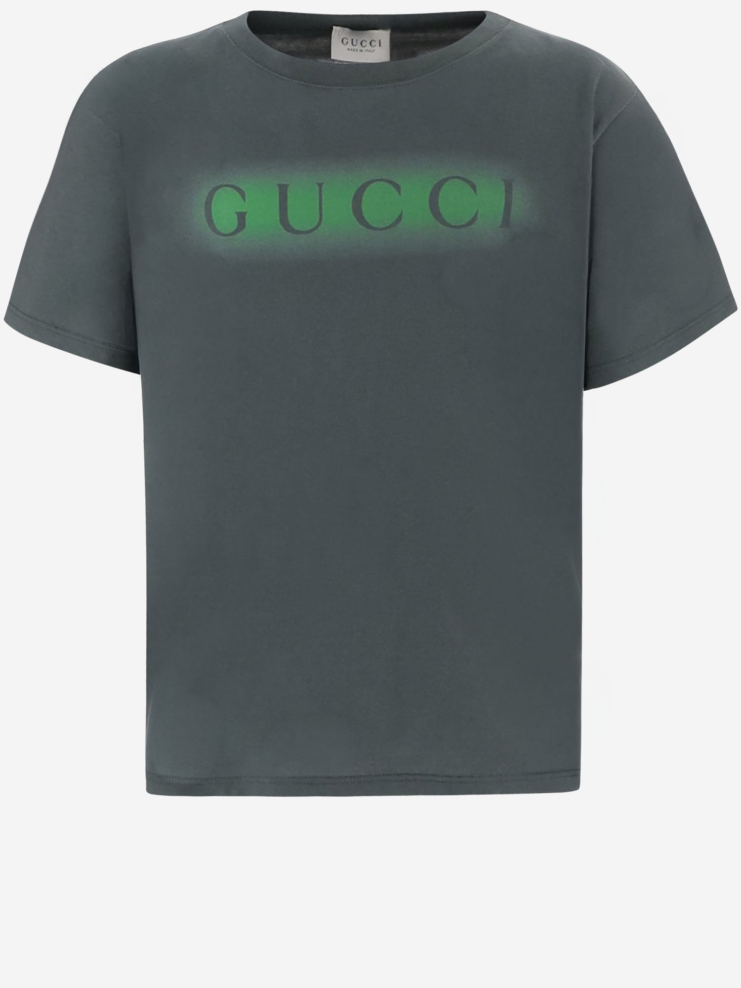 T-shirt in cotone con stampa 575114 XJHW73010 GUCCI KIDS 